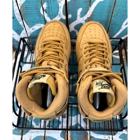 Nike Air Force 1 High GS Flax Wheat Size 4Y/W5.5 (807617-200 ) - Picture 5 of 10